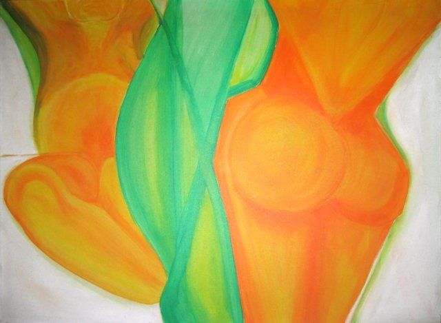 Painting titled "Hot Summer Days" by Suzanne Cloutier Shute, Original Artwork