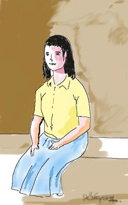 Digital Arts titled "GIRL.jpg" by Shyam Menon, Original Art,