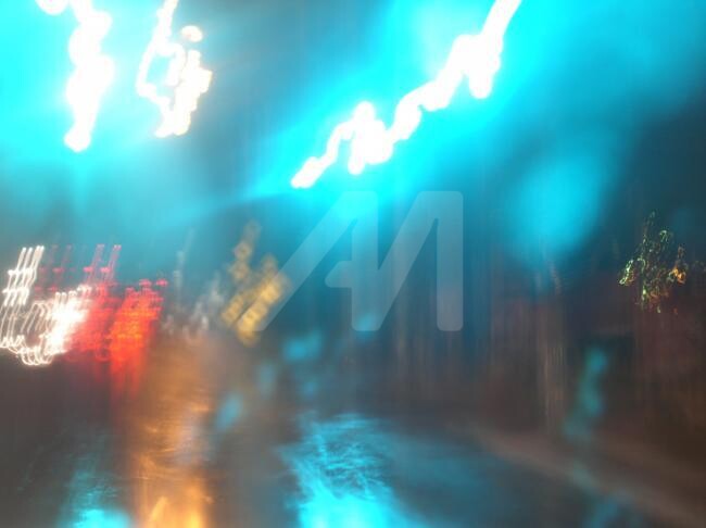 Photographie intitulée "``Aqua Lights``" par Stace & Amanda Pshyk, Œuvre d'art originale,