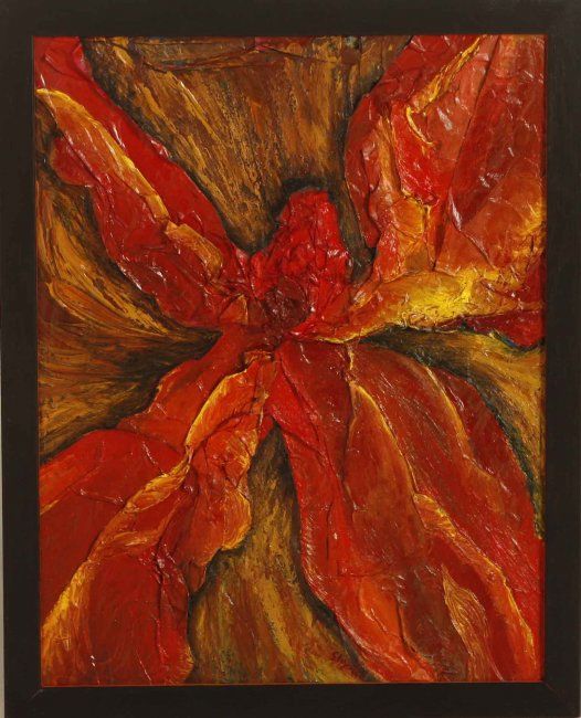 Pintura titulada "Fuego" por Shylai, Obra de arte original