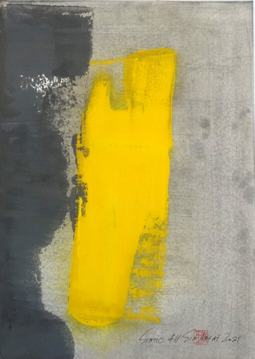 Painting titled "Static 411 Vibrant…" by Sia Aryai, Original Art, Acrylic