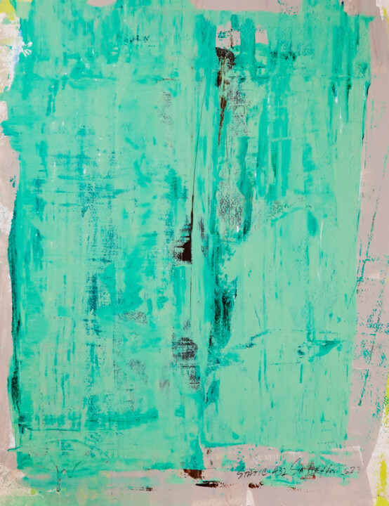 Painting titled "Static 432 One of a…" by Sia Aryai, Original Artwork, Acrylic