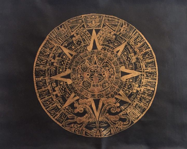 Painting titled "Time" by Ali Alimiri, Original Art, Acrylic