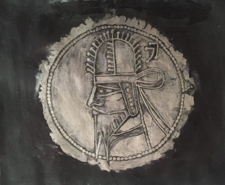 Painting titled "coin" by Ali Alimiri, Original Art, Acrylic