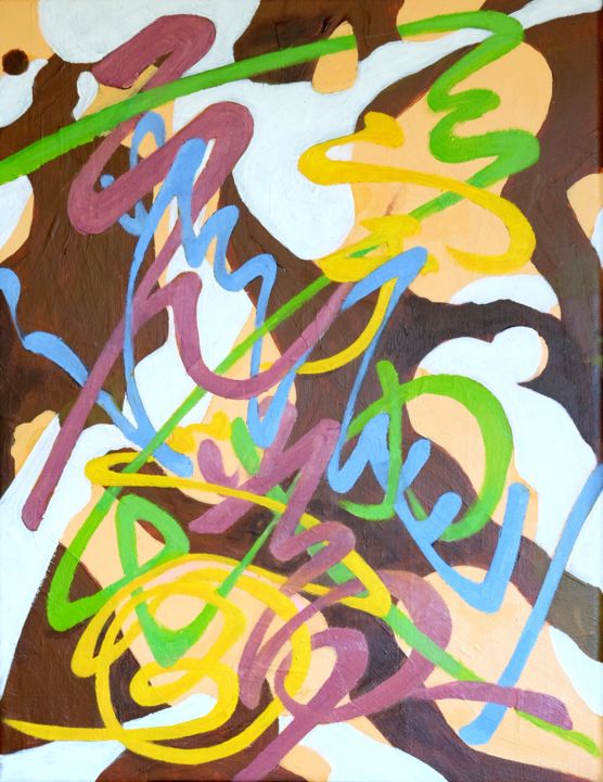 Painting titled "A thousand words" by Sy Chan, Original Art, Acrylic