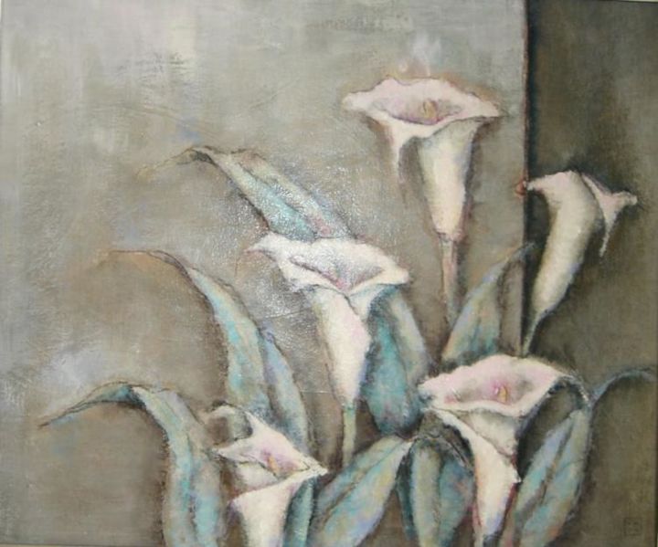 Painting titled "Callas" by Sibilla Bjarnason, Original Artwork