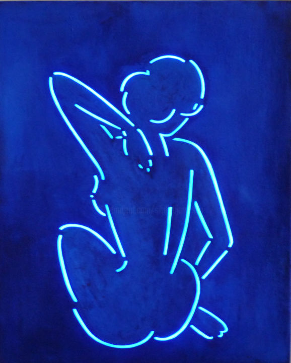 Коллажи под названием "D'aprés Matisse 2" - Sibilla Bjarnason, Подлинное произведение искусства, Другой Установлен на плекси…