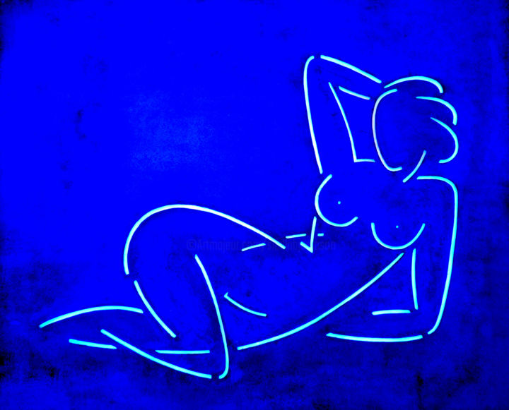 Коллажи под названием "D'aprés Matisse 1" - Sibilla Bjarnason, Подлинное произведение искусства, Другой Установлен на плекси…