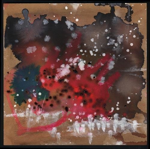 Painting titled "Ink abstract III" by Siff Skovenborg, Original Art,