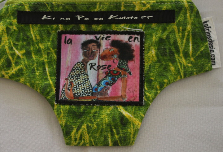 Текстильное искусство под названием "Ki na pas sa Kulote…" - Sig, Подлинное произведение искусства, Ткань