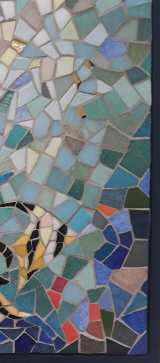 Design intitulée "Océan 2" par Signature Mosaique ®, Œuvre d'art originale, Mosaïque