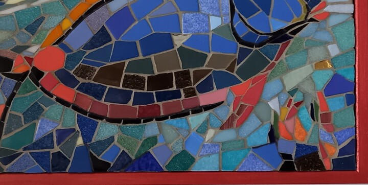 Sculpture intitulée "Espérance 1" par Signature Mosaique ®, Œuvre d'art originale, Mosaïque