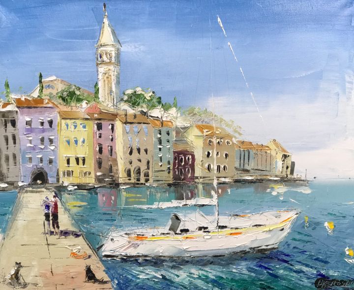 Peinture intitulée "Croatia" par Signwriter, Œuvre d'art originale, Huile