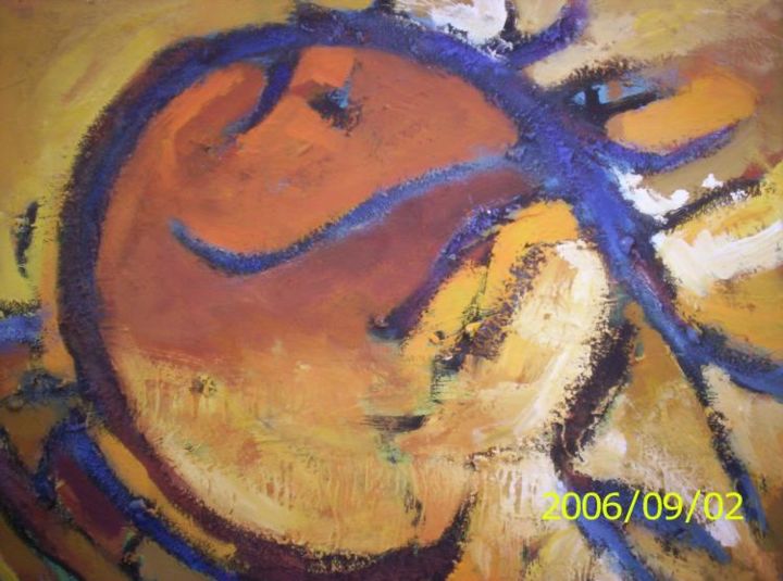 Peinture intitulée "tourbillon" par Nymphea, Œuvre d'art originale, Huile