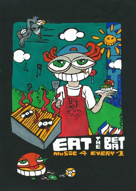 "Eat the Beat" başlıklı Tablo Siljoe tarafından, Orijinal sanat