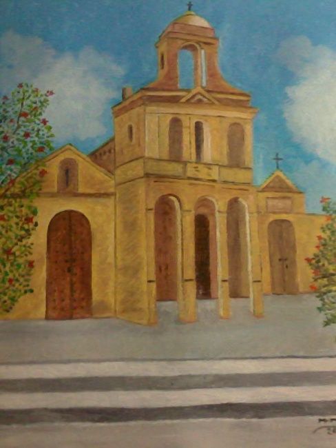 Painting titled "Iglesia del cura Br…" by Silo, Original Artwork, Other