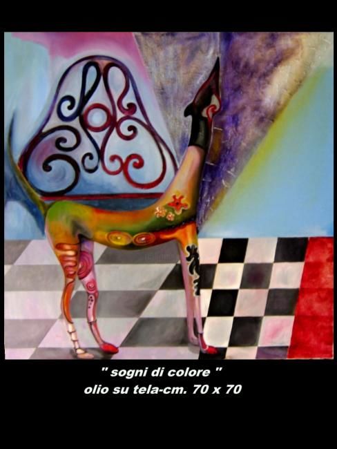 Painting titled "sogni colorati" by Silvana Bracchi, Original Artwork
