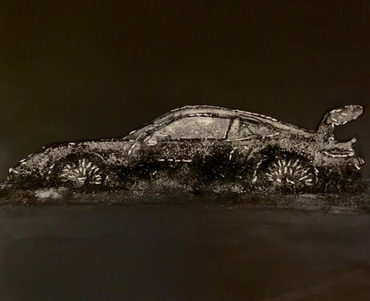 Peinture intitulée "Porsche 911 2" par Silvana Di Vora, Œuvre d'art originale, Acrylique
