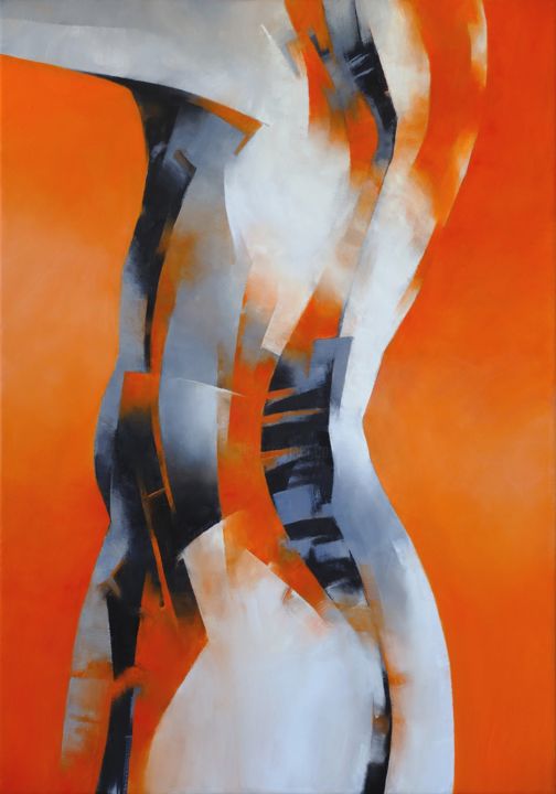 Painting titled "BODY 2" by Francisco Silva Torrealba, Original Artwork, Oil