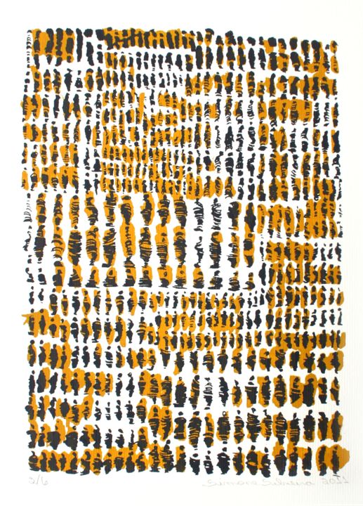 Gravures & estampes intitulée "005.jpg" par Simone M Silveira, Œuvre d'art originale, Sérigraphie