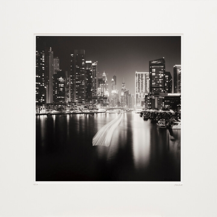 Photography titled "Stop and Go, Dubai,…" by Gerald Berghammer, Original Artwork, Analog photography Mounted on Cardboard