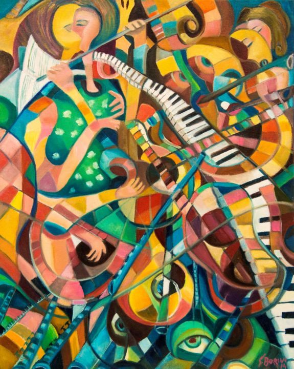 Pintura intitulada "phpqedqds.jpg" por Silvia Borini, Obras de arte originais, Óleo