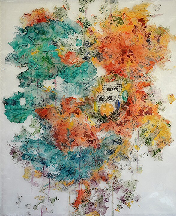 Pintura titulada "Among the Foliage I" por Silvia Hoffmann, Obra de arte original, Acrílico