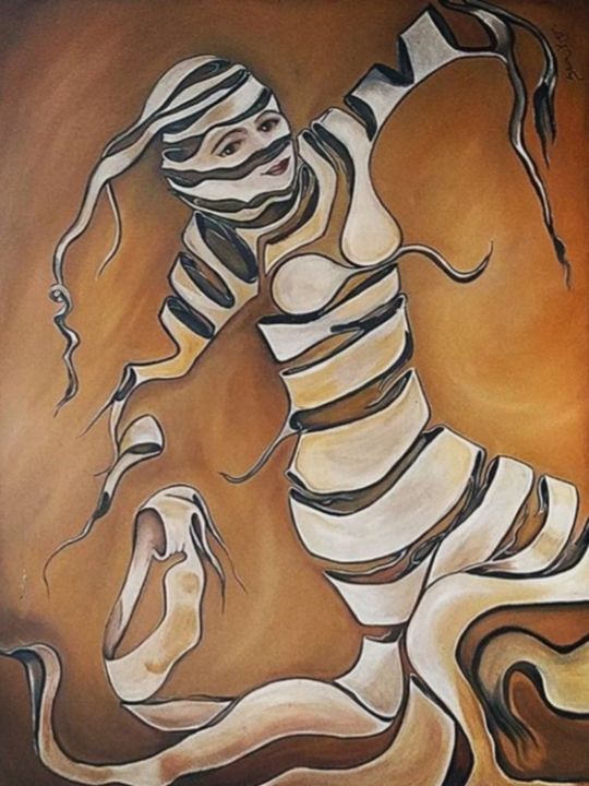 Картина под названием "Liberdade" - Silvia Kupfer, Подлинное произведение искусства, Масло