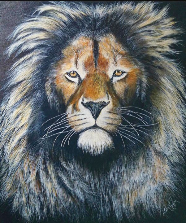 Pintura intitulada "Leão" por Silvia Kupfer, Obras de arte originais, Acrílico