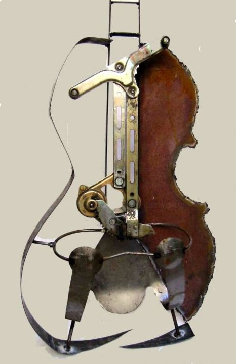 Sculpture titled "Cello - detalle" by Silvia Marcela Destoia   (Esculturas), Original Artwork