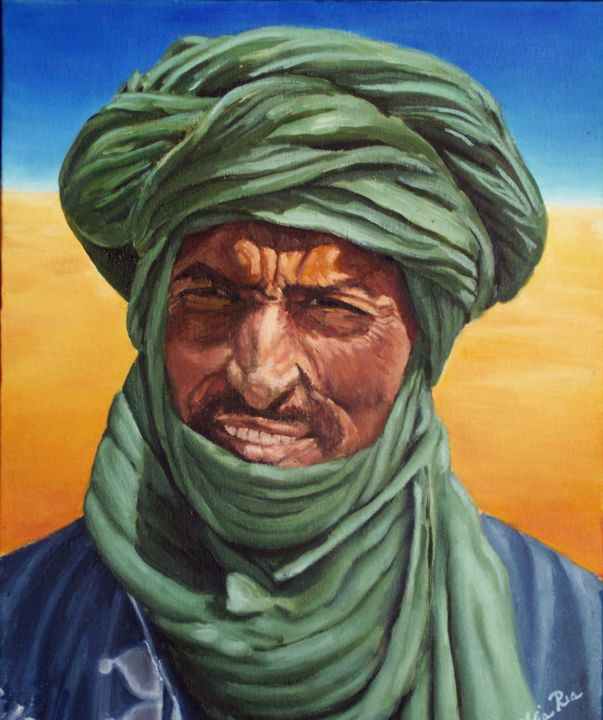 Painting titled "arabo.jpg" by Silvia Rea, Original Artwork, Oil