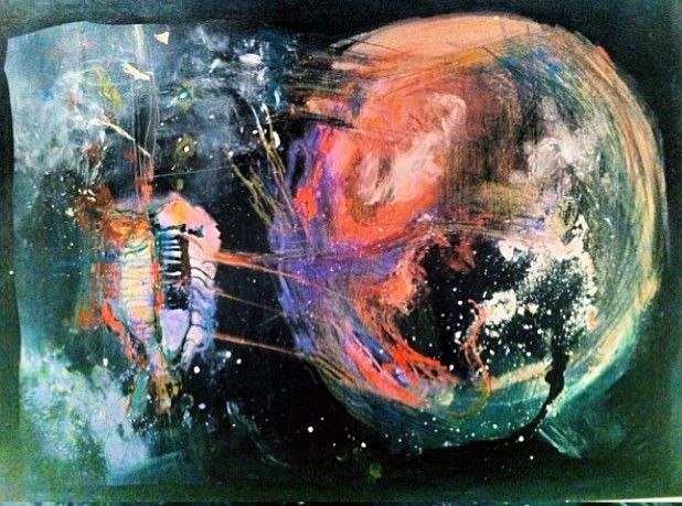 Drawing titled "Voyage à Mars" by Silvia Ruiz-Poveda, Original Artwork, Pastel