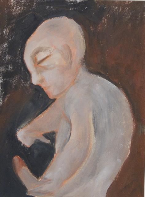 Painting titled "Io" by Silvia Benfenati, Original Artwork, Oil