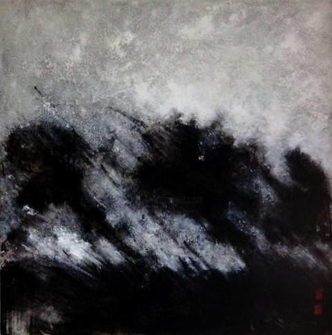 Painting titled "ELOGIO AL VIENTO" by Silvia Herrero, Original Artwork, Acrylic