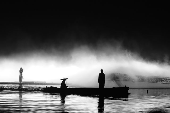 Photography titled "Drama in West Lake" by Silvia Marcoschamer, Original Artwork, Digital Photography