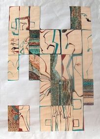 Digital Arts titled "Mosaique and sgraff…" by Silvia-Alexandra Pintilie, Original Artwork