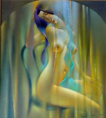 Painting titled "naked" by Simeon Shivachev, Original Artwork