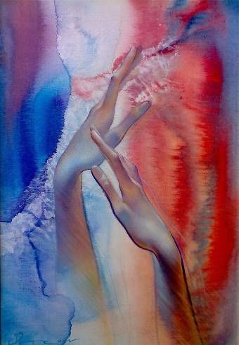 Painting titled "fingers" by Simeon Shivachev, Original Artwork