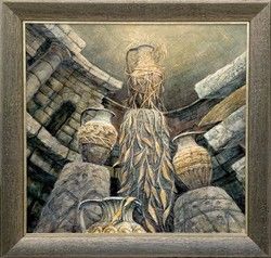Painting titled "Altar" by Simeon Todev, Original Artwork