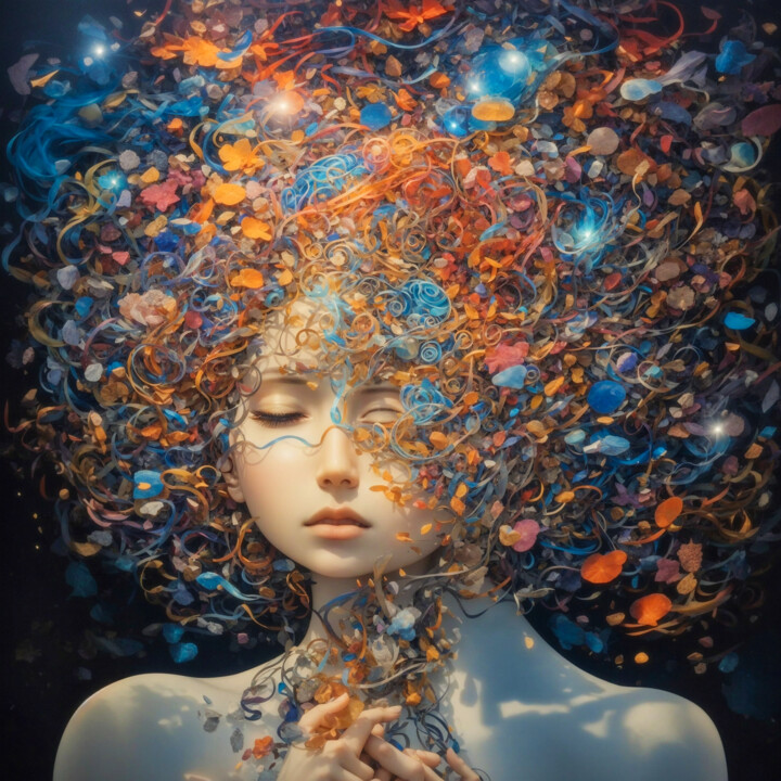 Digital Arts titled "An unconscious mind…" by Simon Dara, Original Artwork, AI generated image