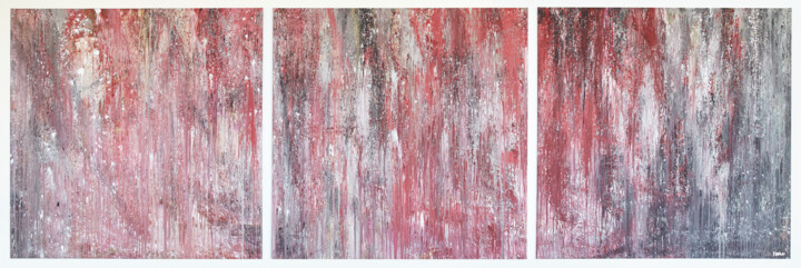 Картина под названием "Red" - Simon Findlay, Подлинное произведение искусства, Акрил
