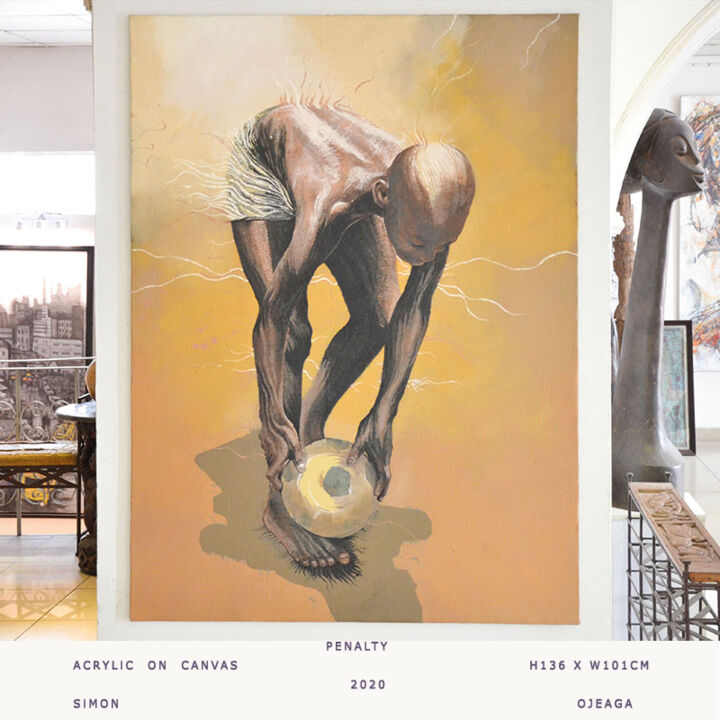 "Penalty" başlıklı Tablo Simon Ojeaga Signature Art Gallery tarafından, Orijinal sanat, Akrilik