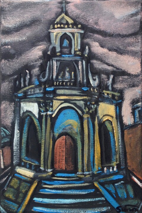 Painting titled "san paolo" by Simon Taylor, Original Artwork, Acrylic