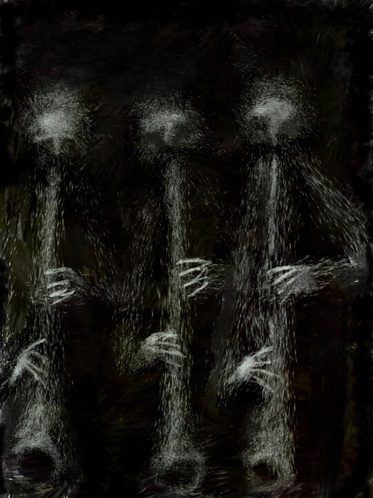 Digital Arts titled "three musicians" by Simon Taylor, Original Artwork, Digital Painting