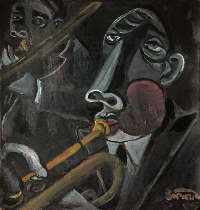 Pintura intitulada "brass 2" por Simon Taylor, Obras de arte originais, Acrílico