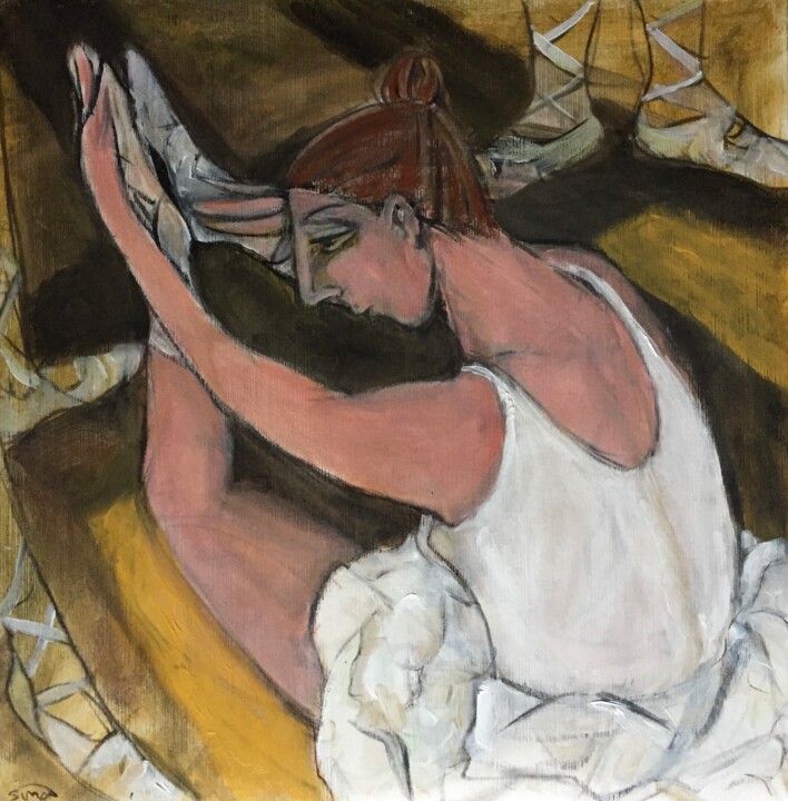Peinture intitulée "ballet 2" par Simon Taylor, Œuvre d'art originale, Acrylique