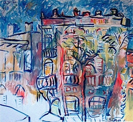 Painting titled "Italy" by Simon Taylor, Original Artwork