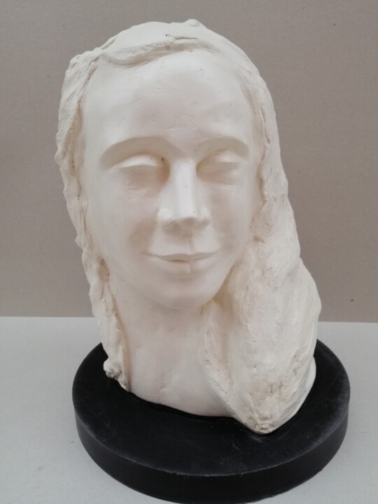 Scultura intitolato "MADRE" da Simona Rovesti, Opera d'arte originale, Gesso