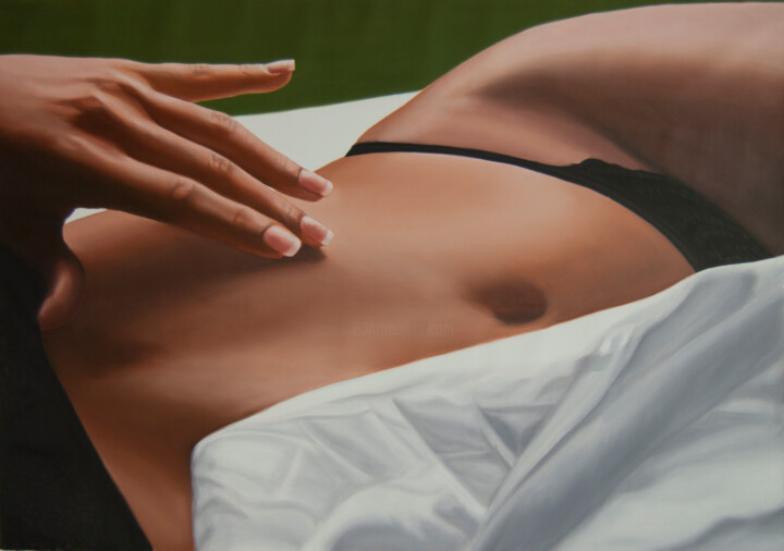 Peinture intitulée "Nude" par Simona Tsvetkova, Œuvre d'art originale, Huile