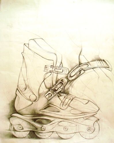 Malerei mit dem Titel "Wheels" von Simona Timofei, Original-Kunstwerk